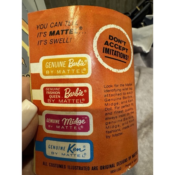 1962 BARBIE Best Friend MIDGE Doll  Original Box w/‎ Papers- VINTAGE Mattel #860 - Picture 9 of 11